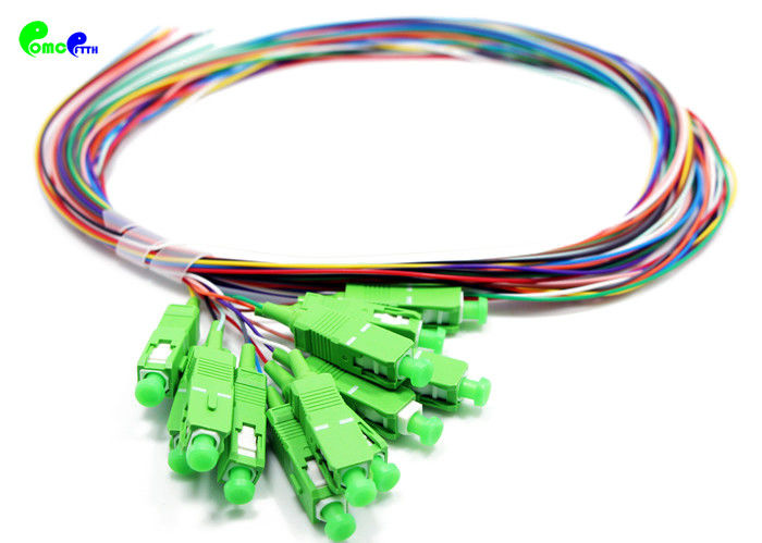 Optical Fiber Pigtail 12 Colors SC / APC