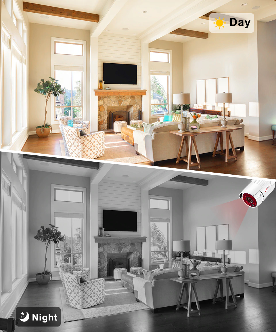 ANRAN 2MP Wifi NVR Kit 4CH Wireless CCTV System 1080P IP Camera